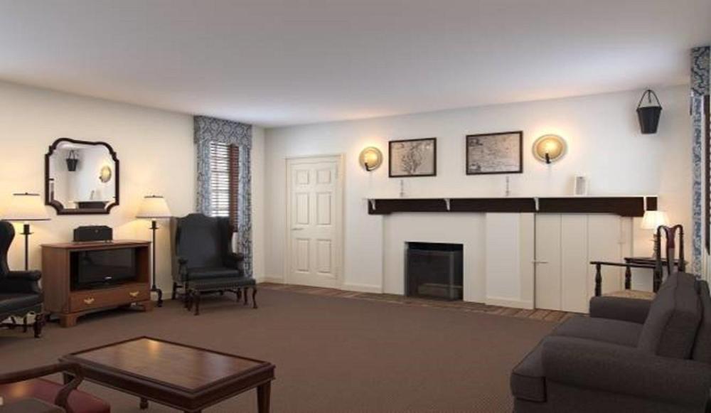 One-Bedroom and Living Room Standalone Colonial House  interior